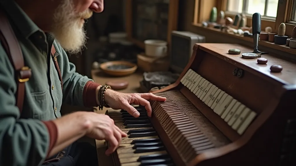 Accordion repair in progress